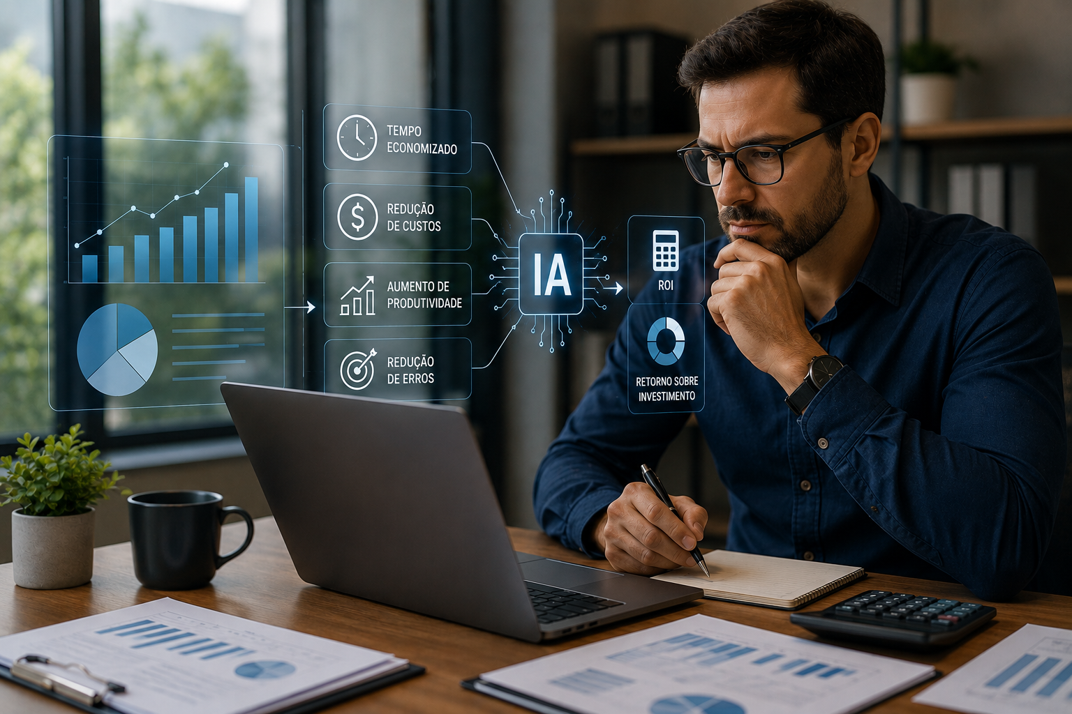Como calcular se um projeto de Inteligência Artificial realmente vale a pena para sua empresa